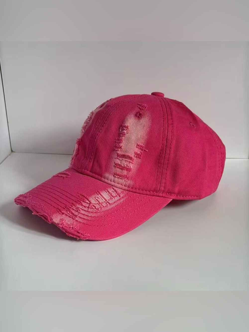 Distressed Washed Adjustable Baseball Cap for Men Women,Streetwear Punk Hip Hop